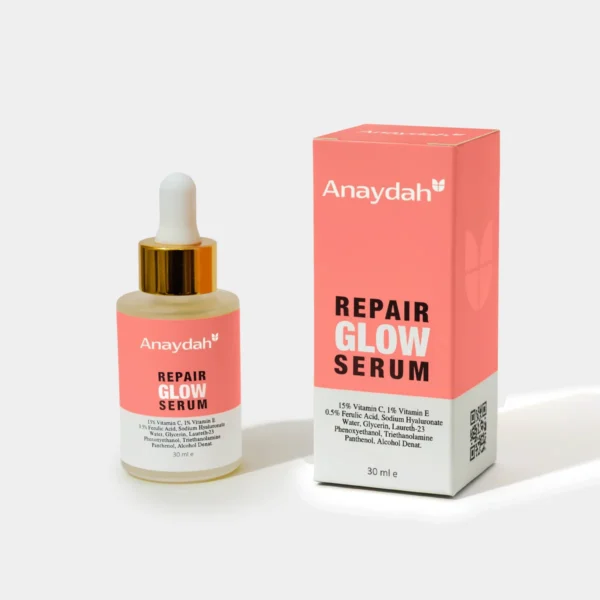 Anaydah Skin Repair And Glow Serum Bottle and Box